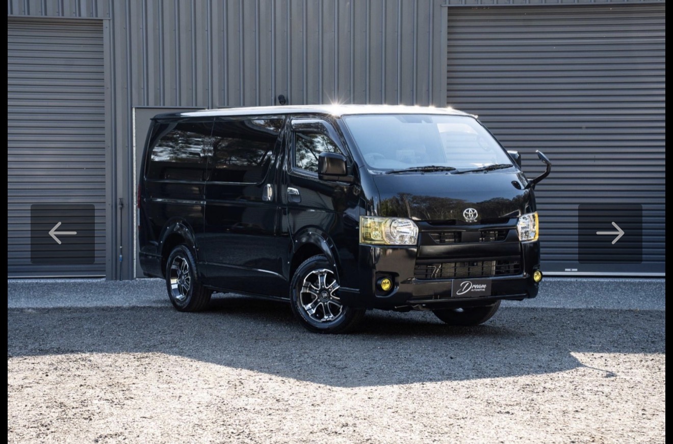 Black Toyota Hiace